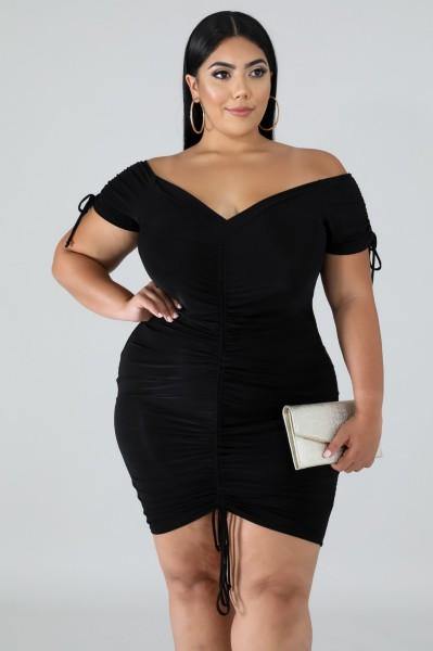 Cut It Out Body-Suit Mini Dress